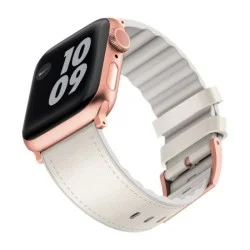Viva Madrid Ventrux Leather Strap for Apple Watch 42/44/45mm - Blush Beige